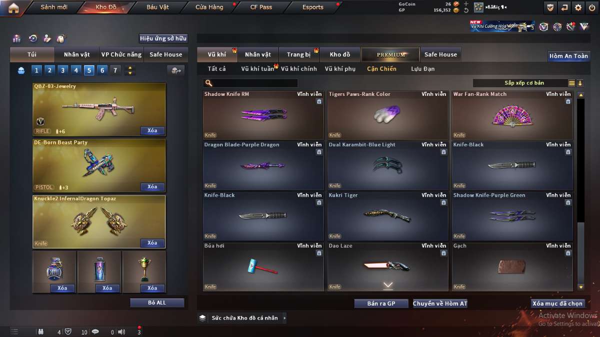 shop acc cf uy tin gia re